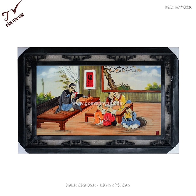 Tranh thầy đồ dạy học 64cmx98cm- 572038
