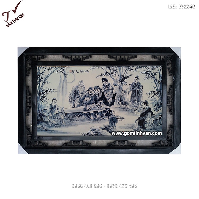 Tranh sứ trúc lâm thất hiền - 572040