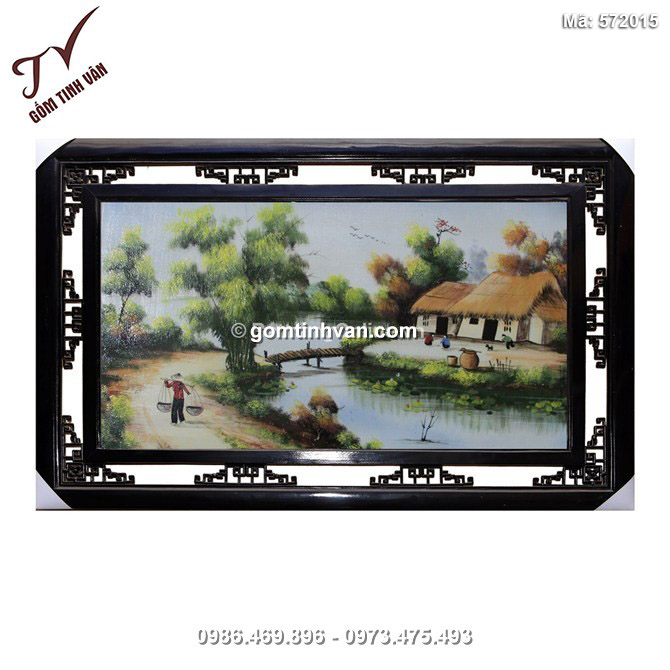 Tranh vẽ cảnh đồng quê Việt Nam - 572015