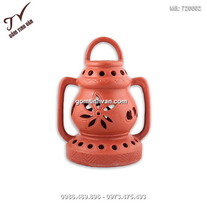 Đèn bão có tai gốm sứ Bát Tràng - 720002