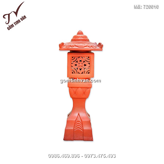 Đèn đứng vuông gốm sứ Bát Tràng - 720010