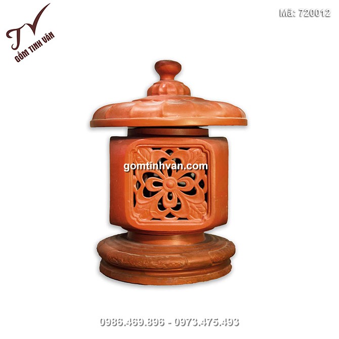 Đèn hoa thấp gốm sứ Bát Tràng - 720012