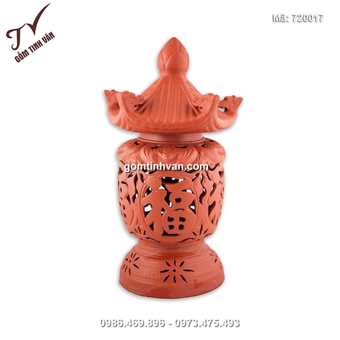Đèn ngũ phúc gốm sứ Bát Tràng - 720017