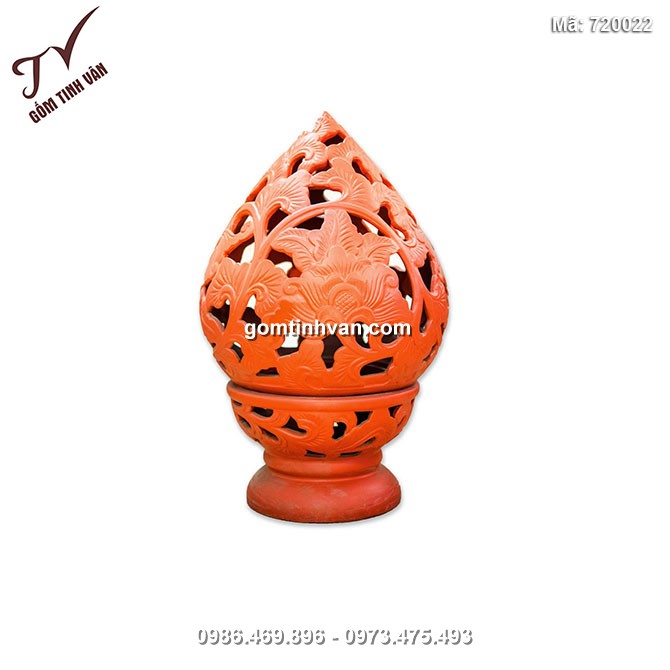 Đèn sen gốm sứ Bát Tràng - 720022