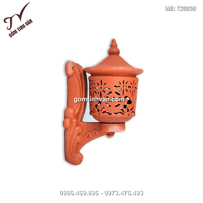 Đèn treo tròn nhỏ gốm sứ Bát Tràng - 720030