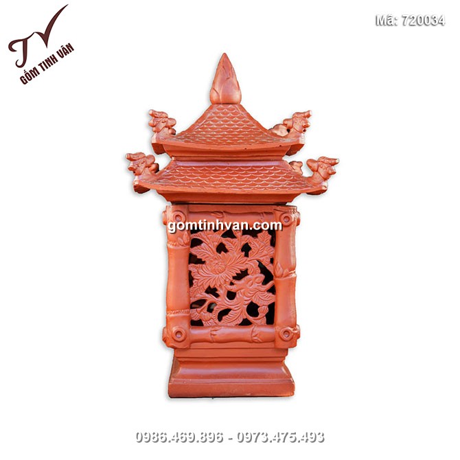 Đèn tứ quý gốm sứ Bát Tràng - 720034