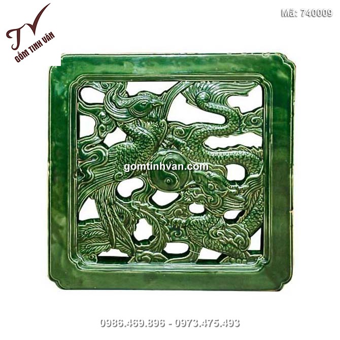 Gạch vuông rồng phượng - 740009