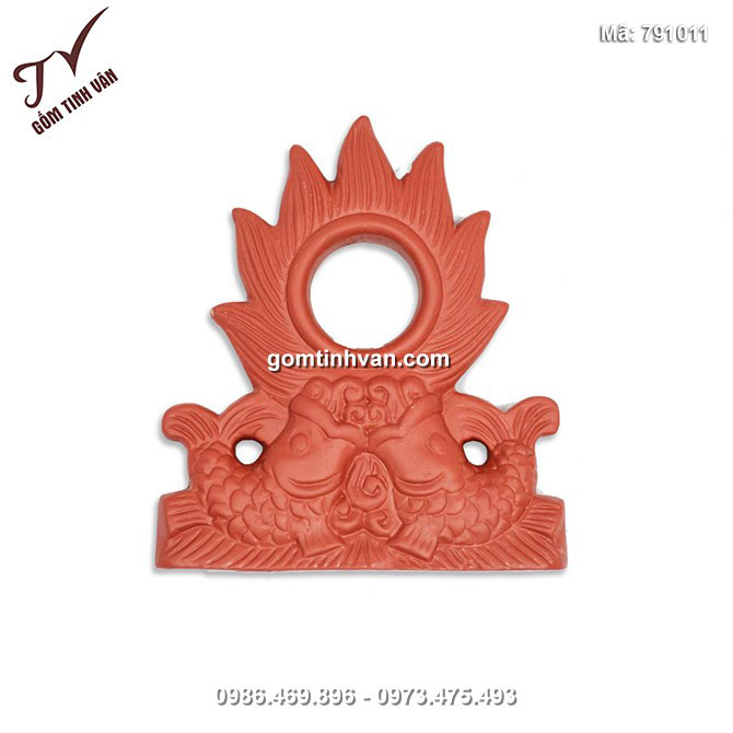 Rồng chầu nguyệt gốm 30cm - 791011