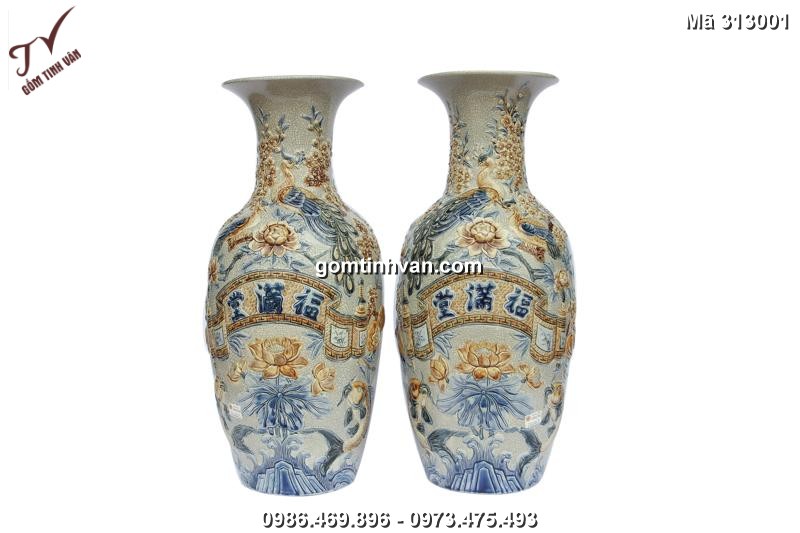 Lọ lộc bình đắp tích phúc mãn đường-313001