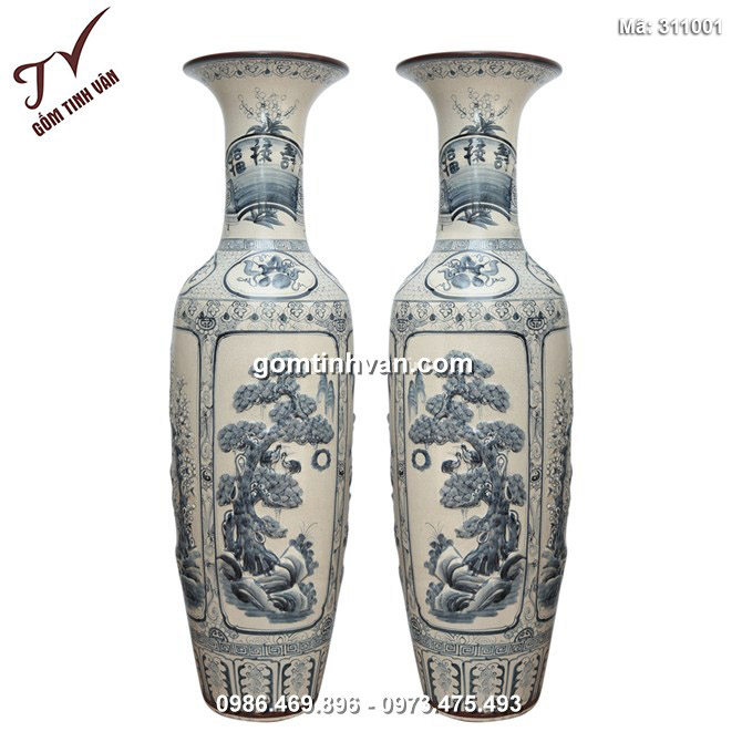 Lọ lộc bình men rạn cổ - bình an may mắn - Cao 175 cm - 311001