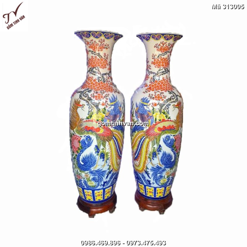 Lọ lộc bình cao cấp gốm sứ bát tràng - 313005