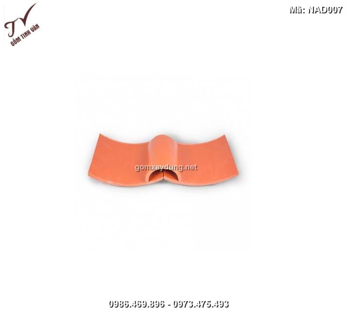 Ngói âm dương trung (đỏ gốm)- NAD007