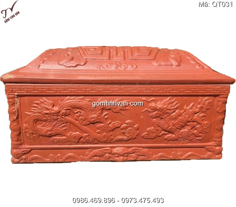 Quách tiểu đất nung gốm sứ bát tràng - QT031