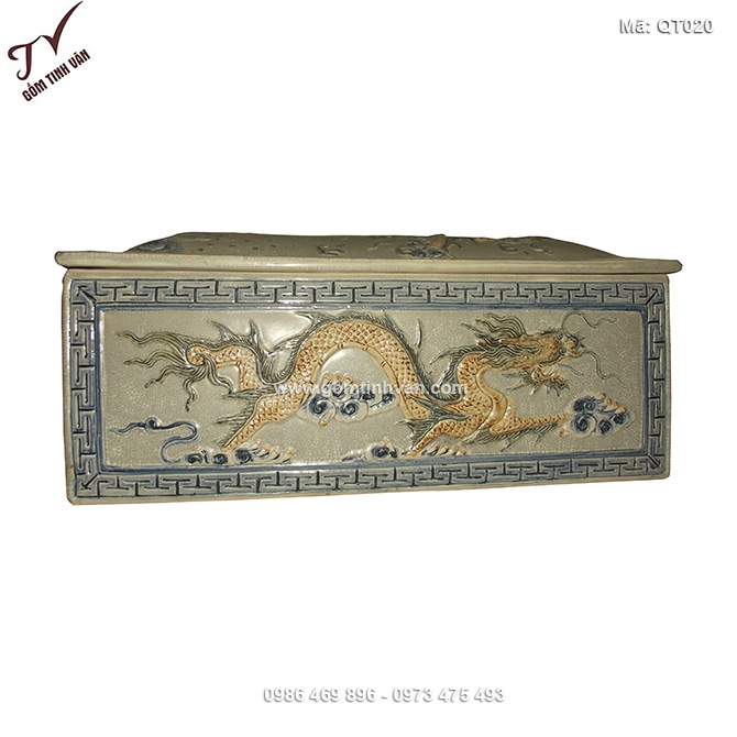 Quách tiểu bằng sứ men rạn cổ - QT020