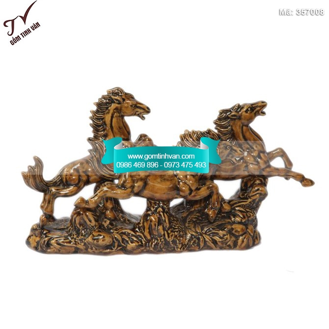 Tượng tam mã công danh tài lộc - 357008