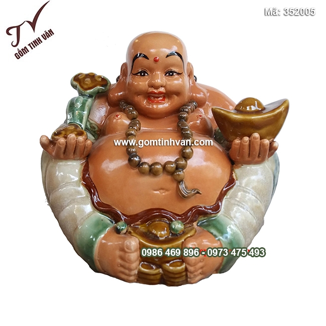 Tượng Di Lặc phú quý vinh hoa cao 32cm - 352005