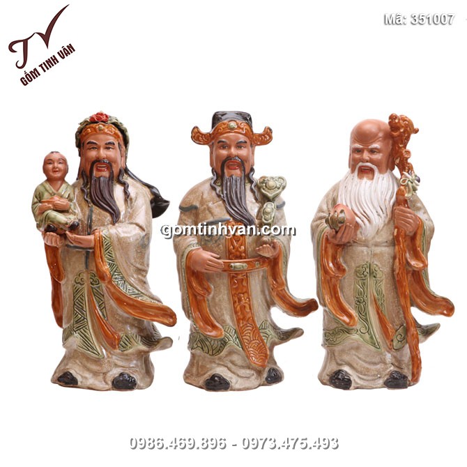 Tượng phúc lộc thọ cao 40cm - 351007