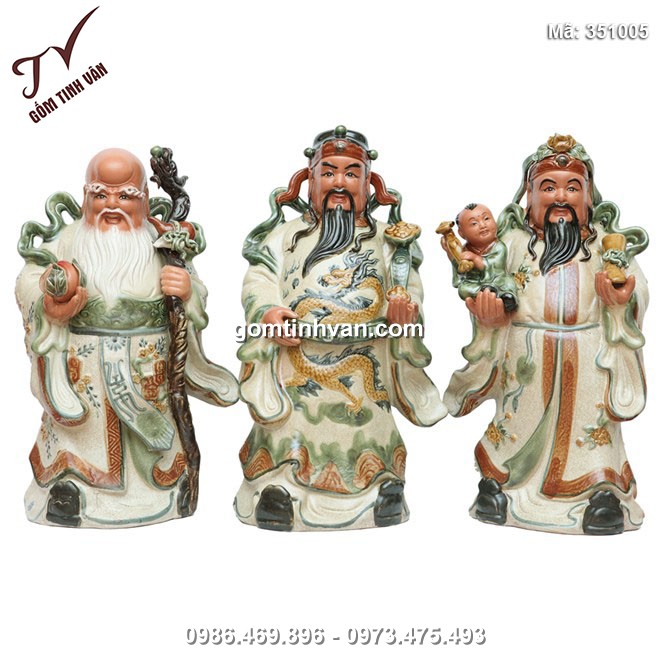 Tượng Phúc Lộc Thọ Cao 50cm, rộng 20cm - 351005