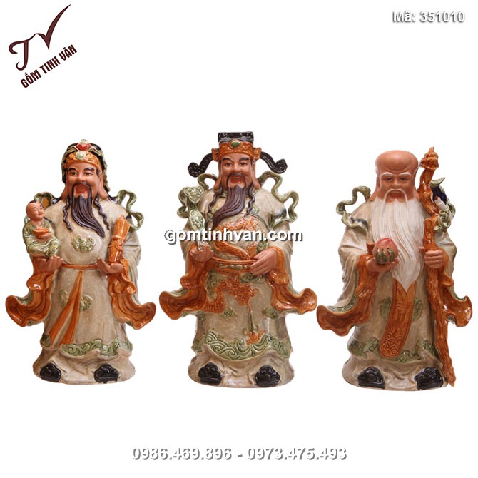 Tượng Phúc Lộc Thọ - cao 54cm - 351010