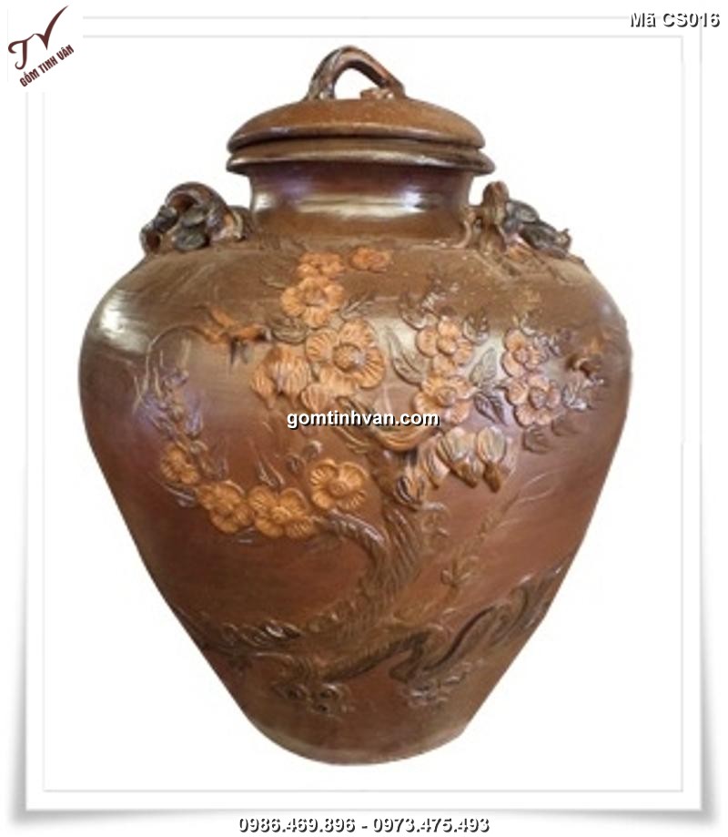 Chum ngâm rượu gốm sứ bát tràng-CS016