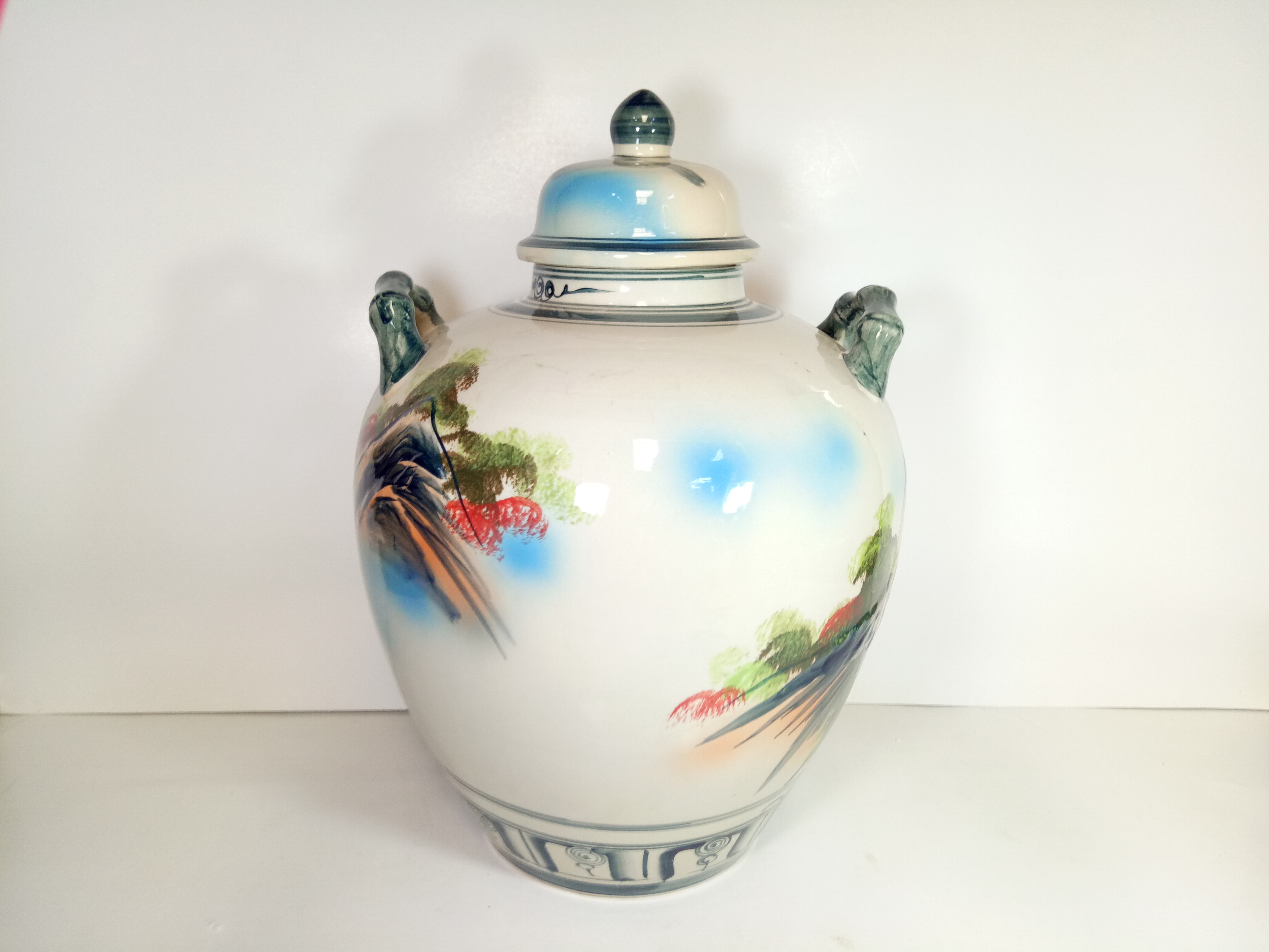 Vò rượu 20l hoa văn vẽ tay VR047