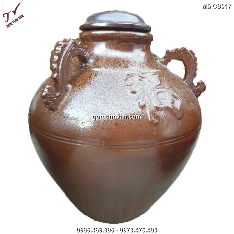 Chum sành gốm sứ bát tràng 100 lít - CS017