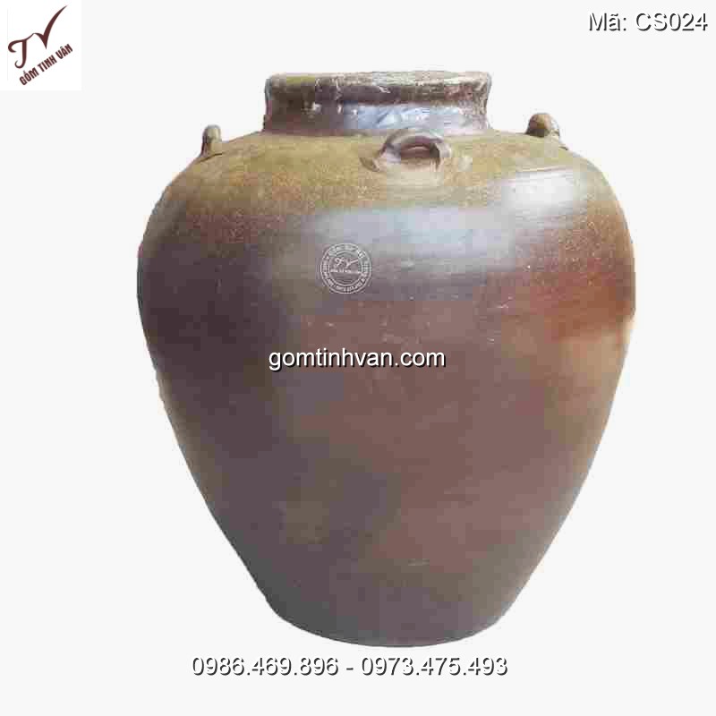 Chum sành không men ngâm rượu 20 - 50 lit CS024