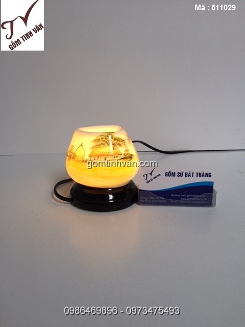 Đèn xông tinh dầu vẽ Mái Nhà Tranh - 511029