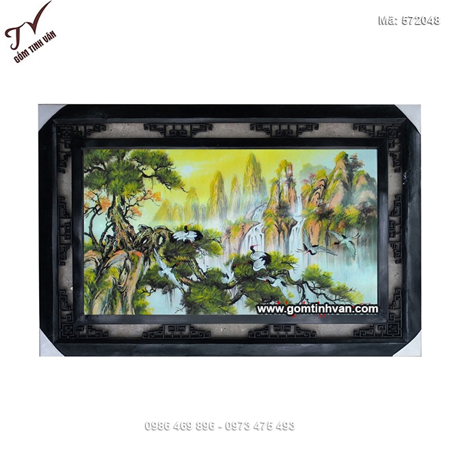 Tranh sứ tùng hạc trường xuân - 572048