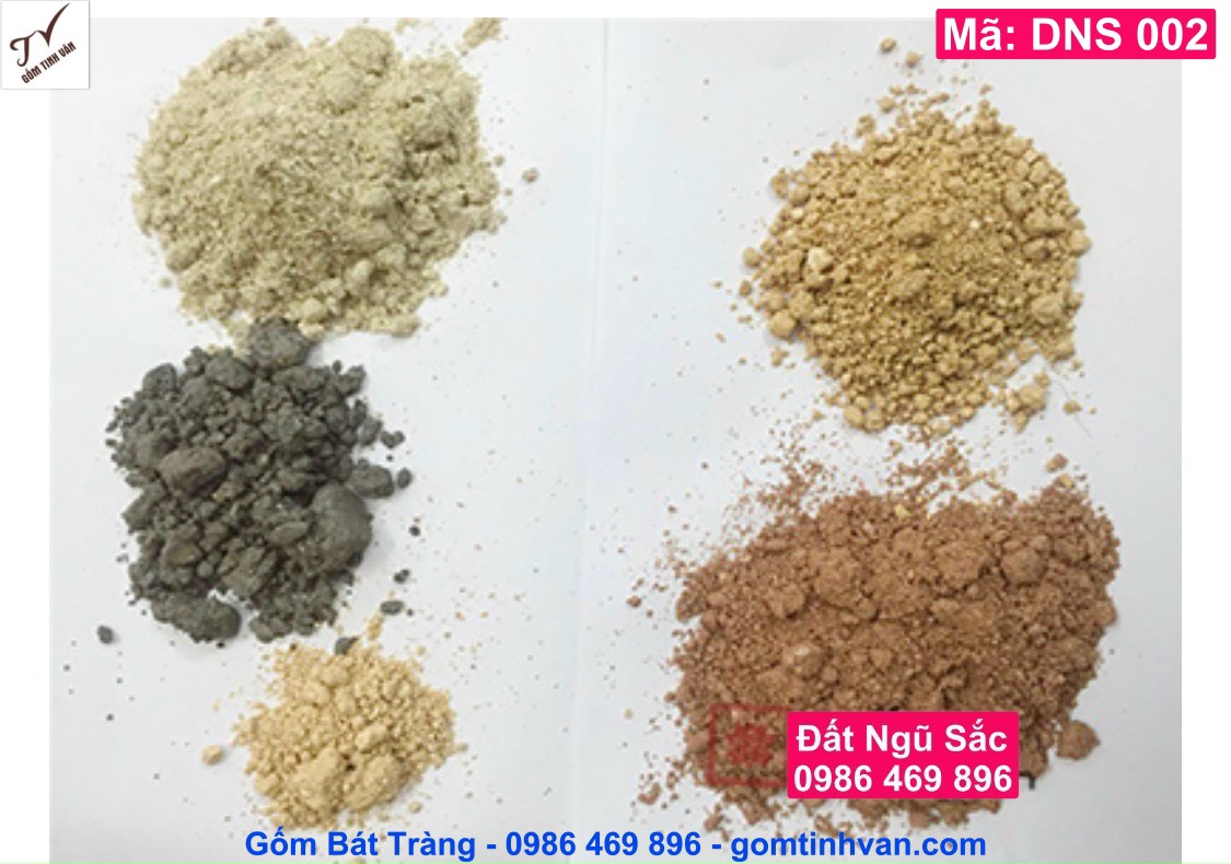 Đất ngũ sắc phong thuỷ, mã DNS002, đất cải táng, sang cát, bốc mộ, chôn mộ, đất hoàng hổ, nâu hổ phách, trắng, đỏ, gốm bát tràng tinh vân