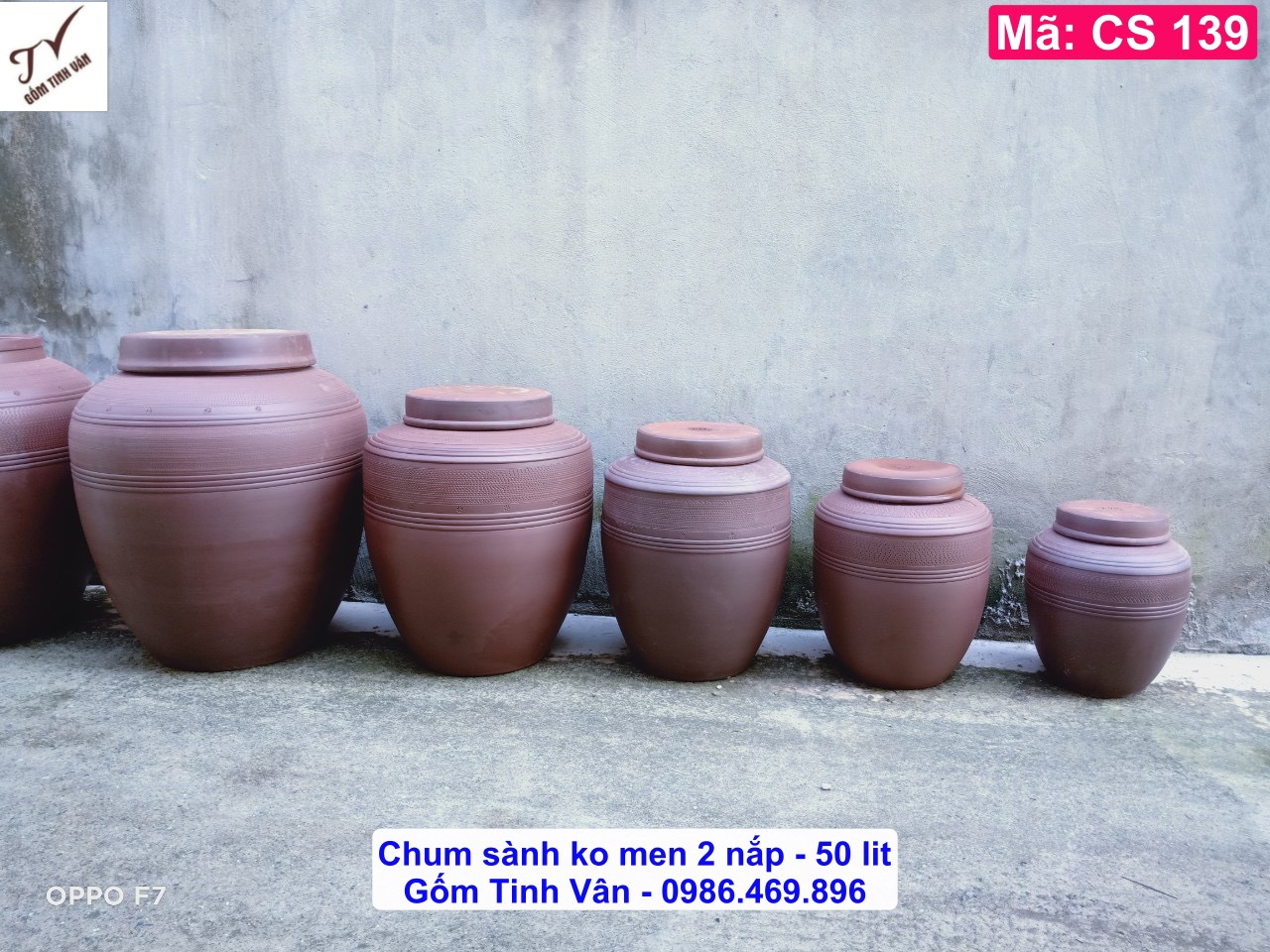 Chum sành ko men 50lit, mã CS139, khử độc, khử andehit, cao 55 cm, bình ngâm rượu ngon, gốm bát tràng tinh vân