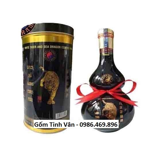Bình rượu gốm tử sa men đen bóng, mã NR085, hoa văn đắp nổi, in logo theo yêu cầu, dung tích 500 750-1000ml, hồ lô rượu, nậm rượu đẹp, gốm sứ bát tràng tinh vân