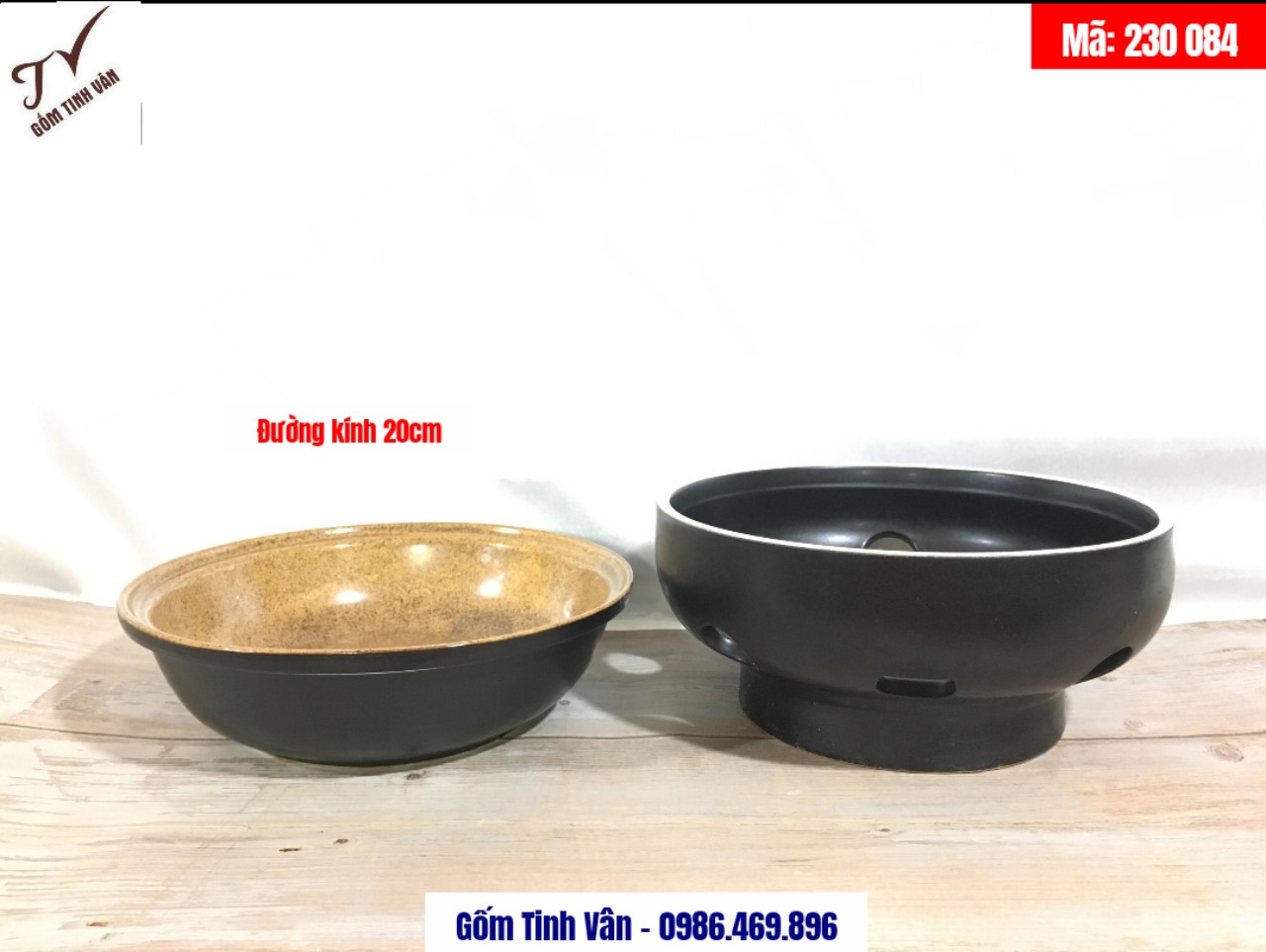 Bếp hâm nóng đồ ăn, bếp lẩu, mã 230084, men gốm nâu đen, đốt nến ( đèn cày ), đốt cồn, gốm bát tràng tinh vân