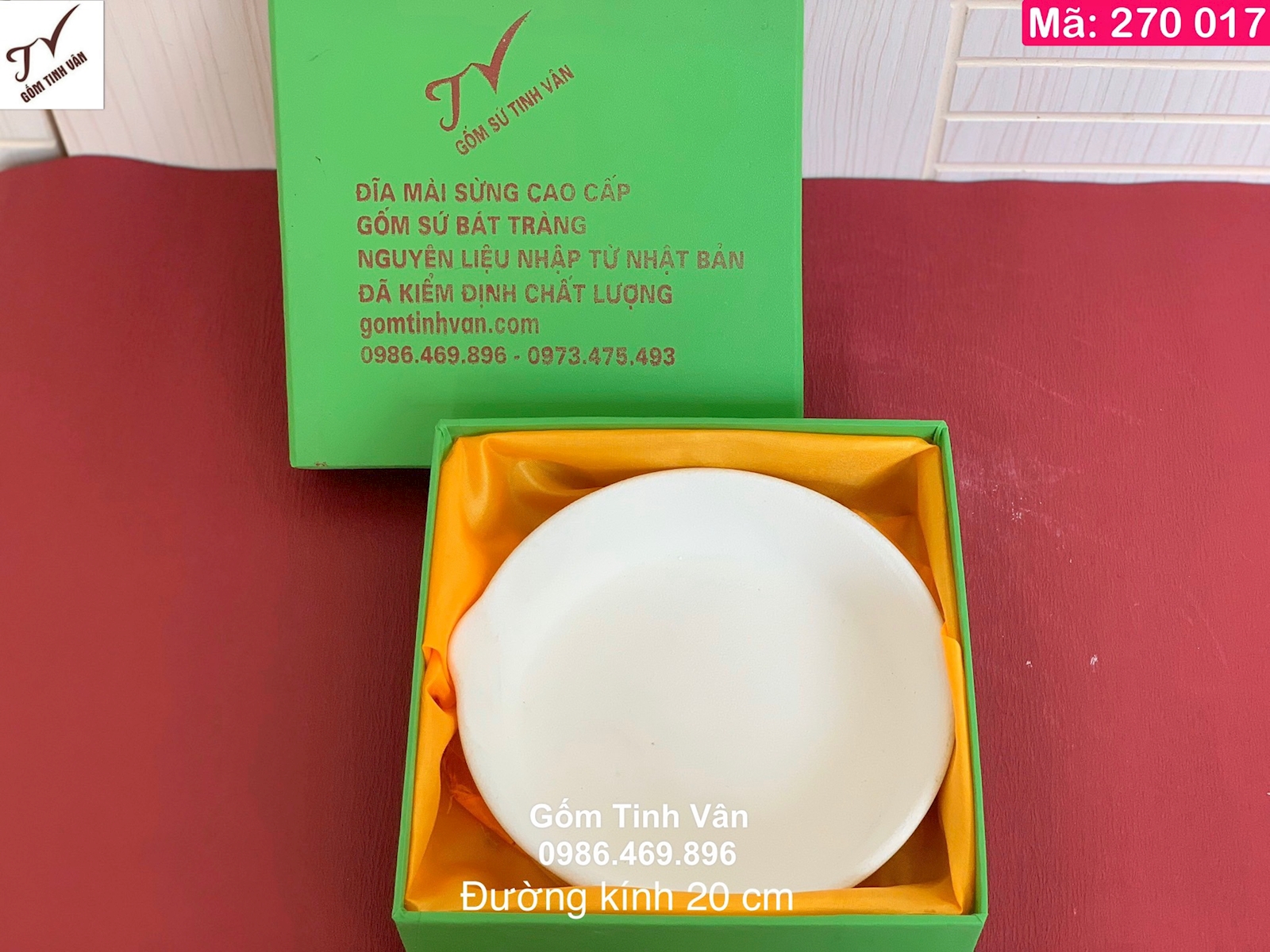 Đĩa mài sừng tê giác gốm Bát Tràng cao cấp