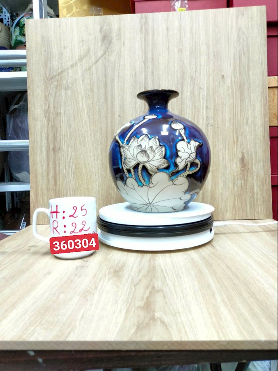 Giảm giá 50+ mẫu bình bông lọ hoa nghệ thuật bình hút tài lộc đẹp mã 541273 gốm sứ Bát Tràng Tinh Vân