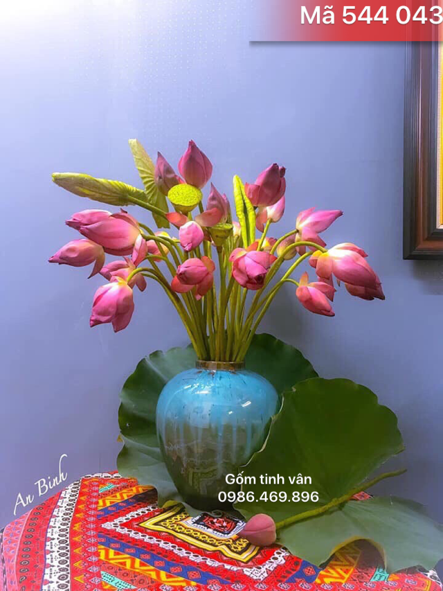 Bình gốm men hoả biến, cắm hoa nghệ thuật, mã 544043, đẹp nhất, gốm sứ bát tràng, tinh vân