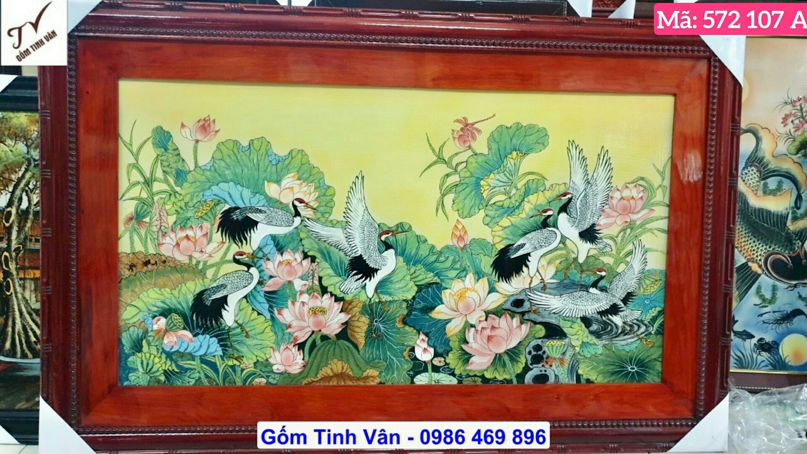 Vẽ chân dung trên bình hoa gốm sứ mã 542093 cao 30 cm bình gốm sơn mài  truyền thần trên gốm lọ hoa sơn mài gốm bát tràng