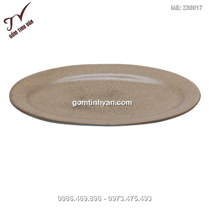 Đĩa bầu dục dài 27.5cm, rộng 18cm - 230017