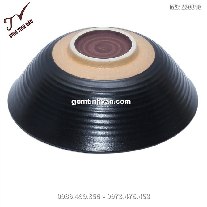 Tô nông loe miệng đường kính 21.6cm, cao 6.8cm - 230010