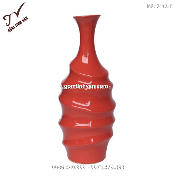 Lọ hoa trang trí dáng xoắn - 541029