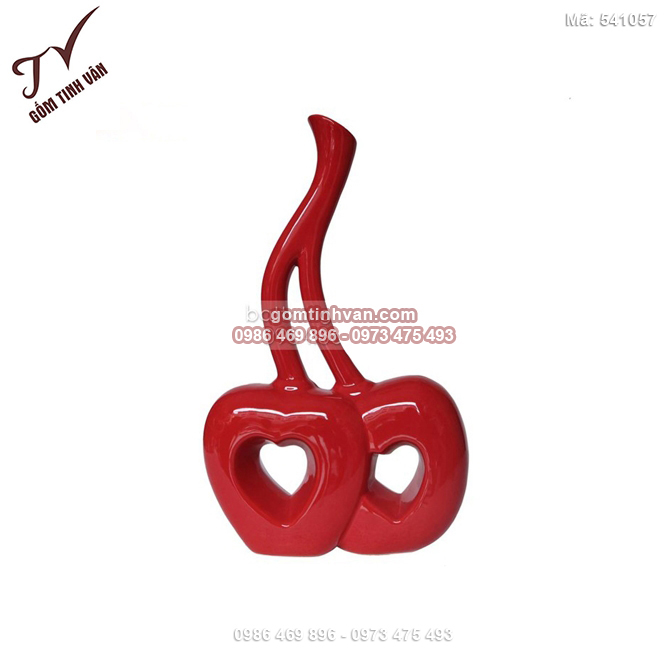 Bình trang trí cherry đôi - 541057