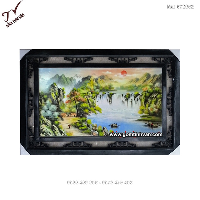 Tranh sơn thủy 64cmx98cm - 572052