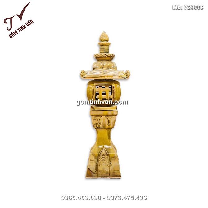 Đèn đứng vuông gốm sứ Bát Tràng - 720009