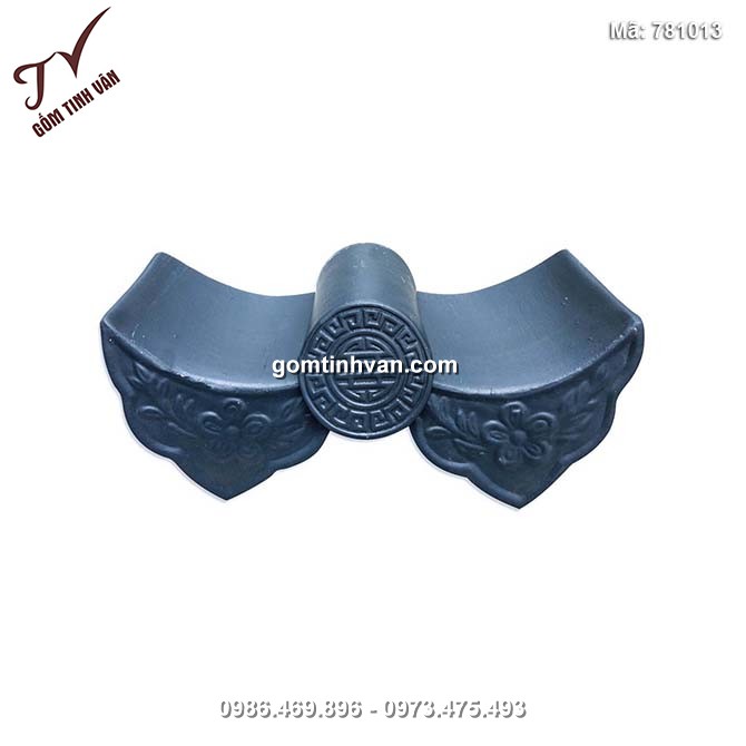 Riềm hoa mai men khô gốm bát tràng tinh vân - 781013