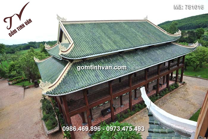 Riềm hoa mai trung gốm bát tràng tinh vân - 781016